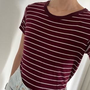 Brandy Melville red striped top
